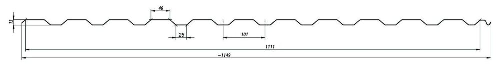 Blachotrapéz trapézový plech T14 plus Polyester Standard 0,5 mm