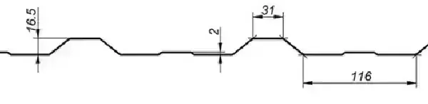 Blachotrapéz trapézový plech T18 plus Polyester Standard 0,5 mm