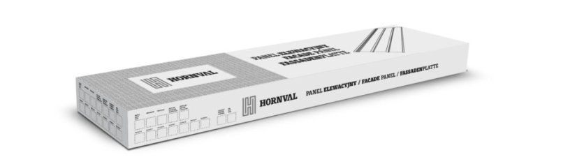 Hornval hliníkový fasádní panel E1