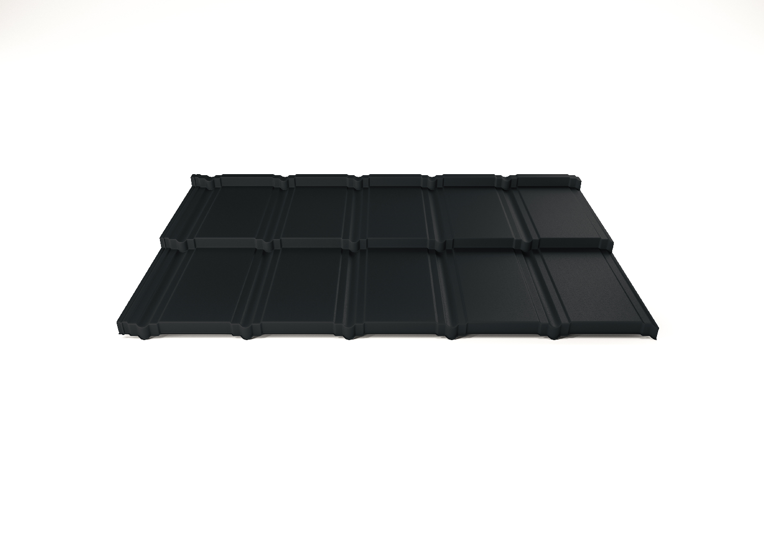 Modulární plechová střešní krytina Hornval H5 30 / 350 Aluminium Matt