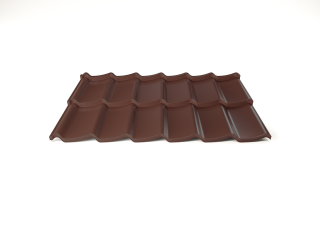 Modulární plechová střešní krytina Hornval H7 20 / 350 3D Super Plus 35 Polyester Gloss