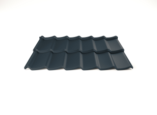 Modulární plechová střešní krytina Hornval H7 20 / 350 3D Aluminium Matt