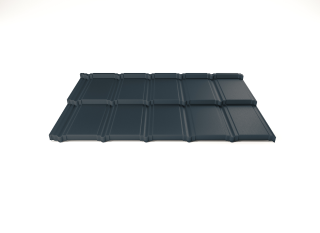 Modulární plechová střešní krytina Hornval H5 30 / 350 Aluminium Matt